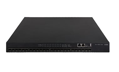 H3C Layer 3 Fiber Switch 24xSFP+1GE/10GE Fiber Ports, 2x1GE Combo Ports(Without Power Supplies) (LS-6520X-24ST-SI-GL-)   