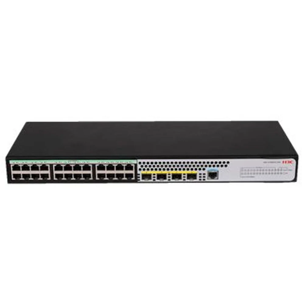 H3C Layer 2 Switch 24x1GE PoE+ Ethernet Ports & 4x1GE/10GE SFP+Ports (PoE Budget 370W) (LS-1850V2-28X-HPWR-GL)  