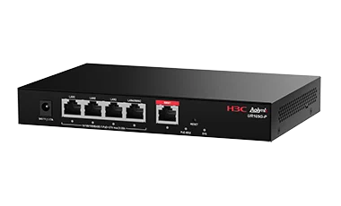 H3C Aolynk UR105G-P 5-Port All Gigabit Enterprise PoE Router (1*GE WAN, 4*GE LAN (3*GE LAN, 1*GE LAN/WAN, 58W PoE+)) (AOLYMK-UR105G-P)