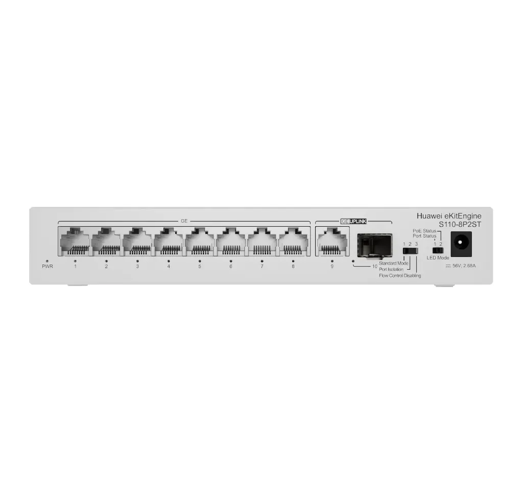 Huawei eKit S110-8P2ST 8-Port PoE Unmanaged Switch