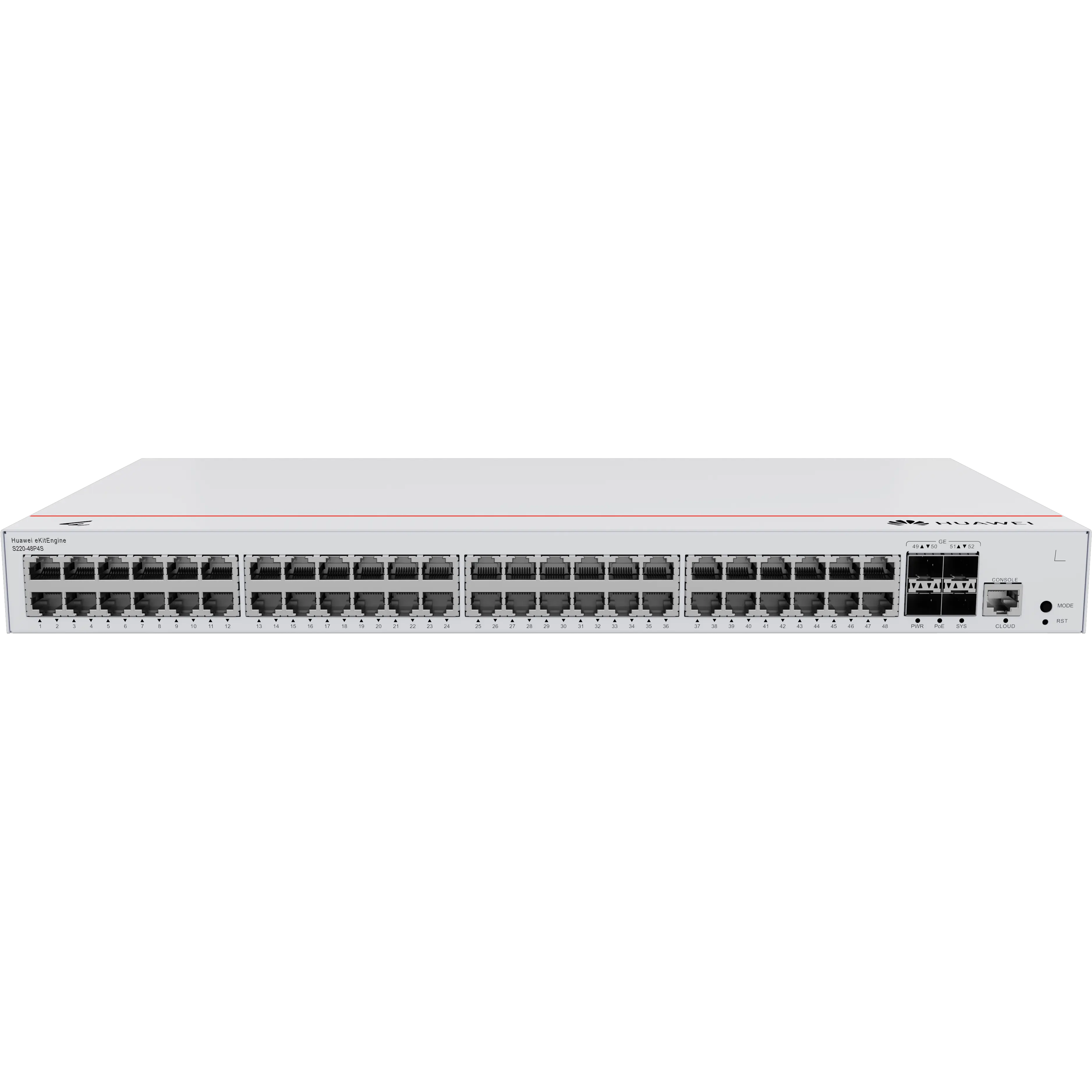 Huawei S220-48P4S (48*Gigabit Ethernet 4*Gigabit SFP PoE+ 104 Gbps Managed L2)